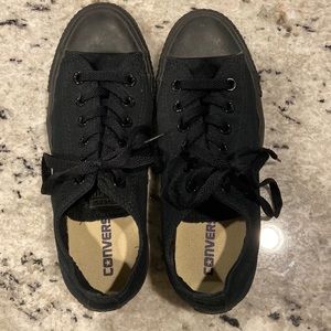 Black Converse Unisex Size Mens 5/Womens 7